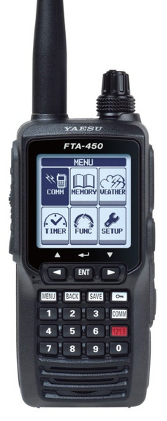 Yaesu FTA 450L | Handheld Air Band Transceiver | Gulf Coast Avionics