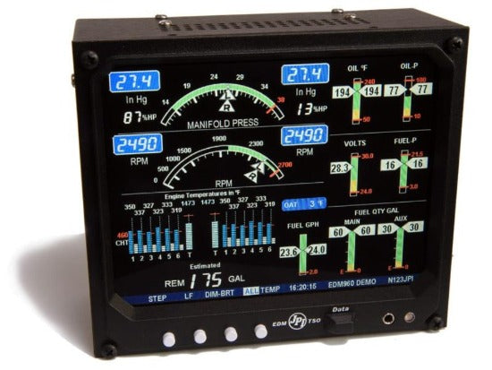 JP INSTRUMENTS | EDM-960 All In One Engine Monitor Twin Engine System ...